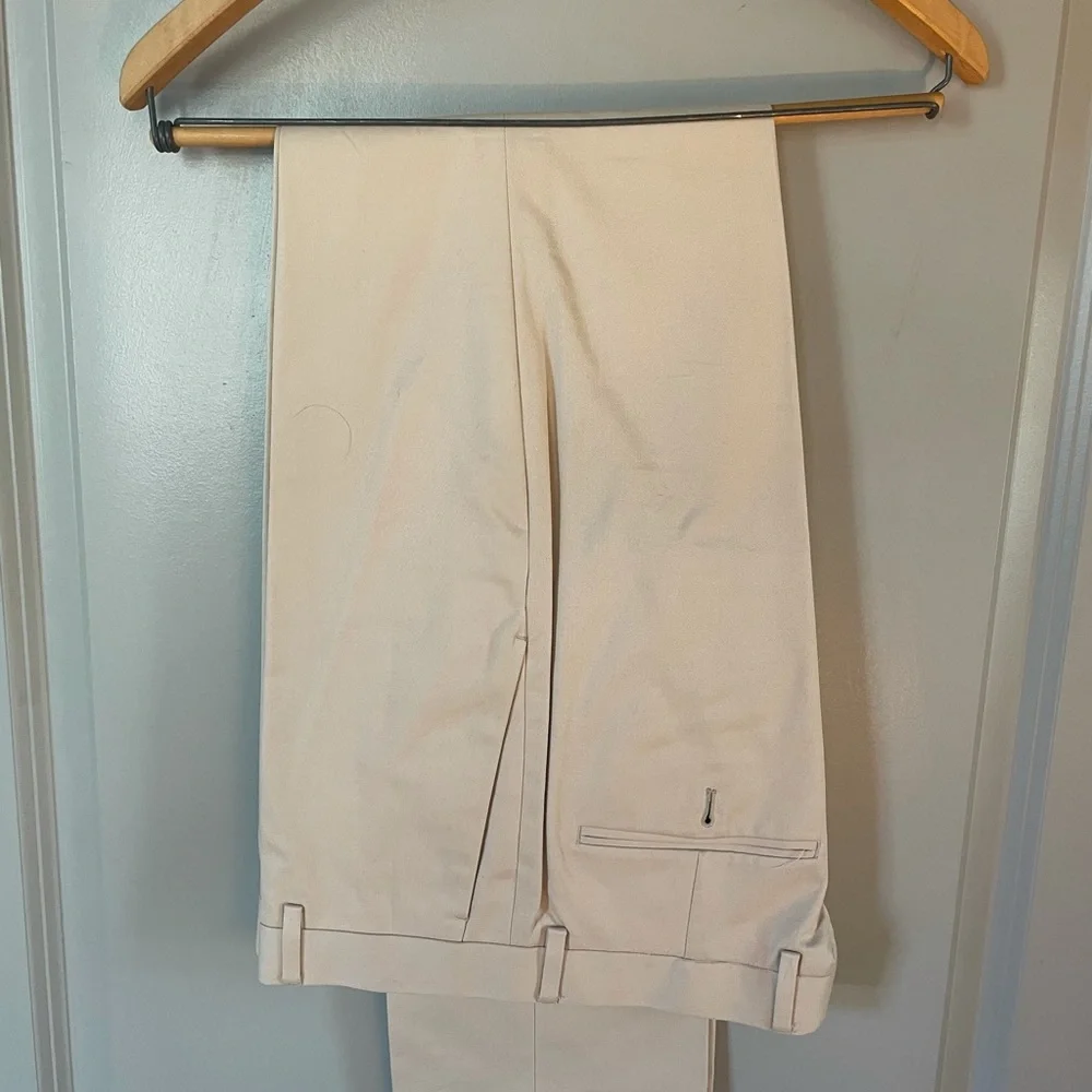 J.Crew Stone Cotton Chino Suit - 40L, 29 Waist